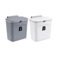在飛比找momo購物網優惠-【KOBA】廚房掛壁式垃圾桶-7L(廚房垃圾桶/懸掛/壁掛垃