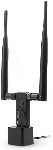 Panda Wireless PAU09 N600 Dual Band (2.4GHz and 5GHz) Wireless N USB Adapter W/ Dual 5dBi Antennas - Windows XP/Vista/7/8/8.1/10 Mint Ubuntu