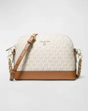 Michael Kors Jet Set Charm Large Dome Monogram Crossbody Bag