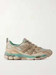 [Asics] Asics - Gel-nyc Utility Leather And Rubber-trimmed Ripstop Sneakers - Beige - UK 6 UK 6 Neutrals