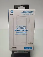 AT&T Antimicrobial Tempered Glass Screen Protector for iPhone 12/12 Pro/11/XR