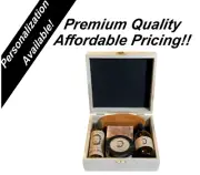 Grooming Kit. 4 oz Beard Oil, 4 oz Beard Balm, Beard Wash, Soap, & Comb Box Set
