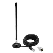 CB Antenna 27MHz Magnetic Base with BNC & PL259 Male Connector for Car Radio