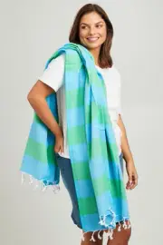 NEW Hammamas Gifts Hammamas Bold Towel Size OneSize Appleaqua -