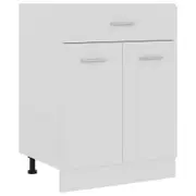 Drawer Bottom Cabinet White 60x46x81.5 cm Chipboard