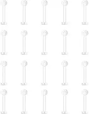 [SMLBJUTE] Clear Piercing Retainers Earrings Plastic Earrings for Sports Belly Rings Septum Eyebrow Lip Cartilage Tragus Earring Lip Rings Labret Retainers for Work Surgery