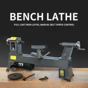 Mini Bench Lathe MC1218/Belt Speed Control Lathe/Desktop Lathe/550W Woodworking