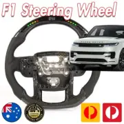 LED Shift Lights Carbon Fiber Steering Wheel For Land Rover Sport L494 2014-2022
