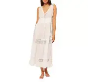 BLEU by Rod Beattie 285894 India Bazaar Cover-Up Dress in White , Size Medium