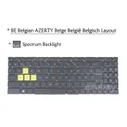 BE Belgian Keyboard for MSI Crosshair 15 B12U / 15 C12V / 15 R6E B12U, Backlit