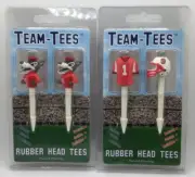 North Carolina State Wolfpack Golf Pro Rubber Head Team Tees, 4 Total Tees ⛳