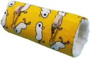Pet Tunnel Hammock Linen Plush Cotton Cage Hanging Guinea Pig Hamster Warm Sleep