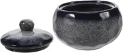 SECFOU Stone Stew Pot Stew Pot Ceramic Bowls with Lids Ramen Bowl Soup Mug Blue Ceramics