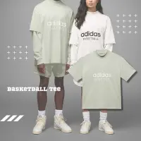 在飛比找Yahoo奇摩購物中心優惠-adidas 短袖上衣 Basketball Tee 牛油果