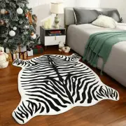 Zebra Print Rug, Cute Area Rug for Living Room Bedroom Nursery Room, Super So...