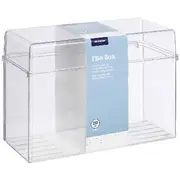 J.Burrows Index Card File Box 203 x 127mm Clear