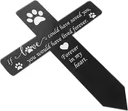 ifundom Pet Memorial Stake Elegant Grave Marker for Garden Cemetery Simple Installation for Pet Loss Remembrance Durable and Safe Design