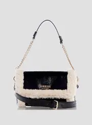 GUESS Women's Black Davika Shoulder Bag