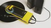 SOUND BURGER Record Player Turntable yellow audio-technica Bluetooth USB NEW