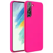 ZUSLAB Galaxy S22 Case 5G Nano Silicone Shockproof Gel Rubber Bumper Protective Cover for Samsung 2022 - Hot Pink