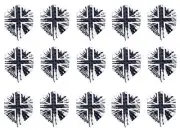 5 Sets Harrows Dimplex Standard Dart Flights - Ships Tracking - Mono Union Jack