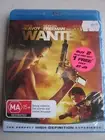 "NEW SEALED" WANTED.. ANGELINA JOLIE...BLU-RAY..HIGH DEFINITION (Box 1)