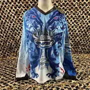New JT Team Dynasty Glide Dragon Paintball Jersey - Blue - X-Large