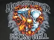 Mens Unisex HORSEPOWER FROM HELL Black S/S T- Shirt 2XL New