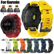 Quick Fit Silicone Watch Band For Garmin Fenix 7X/7 Epix 6X/6 Pro 3HR/5/5X Strap