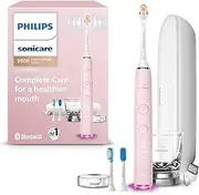 [Philips Sonicare] DiamondClean Smart 9500 Electric Toothbrush, Sonic Toothbrush with App, Pressure Sensor, Brush Head Detection, 5 Brushing Modes and 3 Intensity Levels, Pink, Model HX9923/21