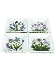 Portmeirion Botanic Garden Set of 4 Square Mini Dishes
