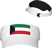 [Generic] National Emblem of Kuwait Sun Visor Hats Kuwaiti Sunscreen Visor Cap for Sport Beach Tennis Golf Running Hiking