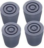 FRCOLOR Shower Chair Accessories 4pcs Anti Leg Covers Universal Fit Replacement for Canes Stabilizing Rubber Tips Floor Friendly