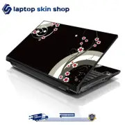 Laptop Skin Sticker Decal Cover for Notebook Apple Acer Asus Red Flower 13-16 in