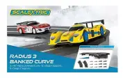 SCALEXTRIC C8297 RADIUS 3 BANKED 10 DEGREE CURVE SPORT TRACK W/SUPPORTS 1/32