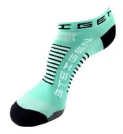 Steigen Mint Green Unisex No Show Running Socks