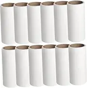 Mikinona 12Pcs Sticky Paper pet lint Roller Refills Brite lint Roller Furniture lint Roller Hair curlers Rollers lint Remover Sticky Roller Refills Adhesive Tape Portable Hair Remover