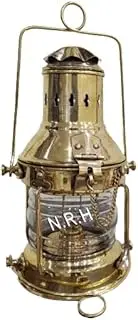 Brass Decorative Oil Lamp Leeds Burton Nautical Maritime 10" Ship Lantern