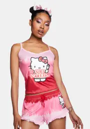 [Hello Kitty x Cup Noodles] Tie Dye Pajama Set