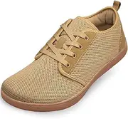 [Raoendis] Mens Wide Toe Box Barefoot Shoes Walking Shoes Minimalist Zero Drop Shoes Breathable Fashion Sneakers