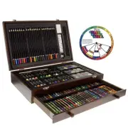 U.S. Art Supply 143 Piece-Mega Wood Box Art, Painting & Drawing Set - Free Ship!