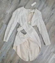 Zimmermann cut out top / jacket NEW silk size 1 backless STUNNING rrp $940