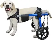 Virbraroo Dog Wheelchair for Back Legs, Upgraded All-Terrain Tires & Durable Bearings,Adjustable Dog Wheelchair for 45-50 CM Lenght,15.8-22 KG Disabled or Injured Small Dogs (Medium)