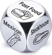 Valentines Day Gifts for Him Her, Anniversary Steel Food Decision Dice Couple.