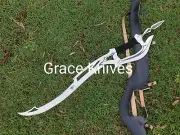 37 Inches Machete Of High Carbon Steel , Lesser Engraved Razor Sharp Blade