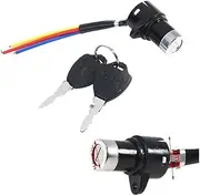 MPVPDLDZPN Universal Electric Bicycle Biking Portable Dustproof Cycling Parts for Electric Scooter Ignition Switch Key Power Lock(A1)