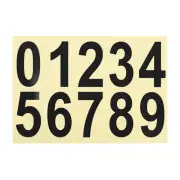 1Pcs Reflective Mailbox Number Sticker 3 Inch Strong Self Adhesive, Black