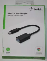 Belkin USB-C to USB-A Adapter F2CU036btBLK - Black USB 3 - 10 Gbps