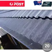 40m 500mm Wide Aluminium Gutter Guard Kit Includes Fittings Tools for Tile Roof