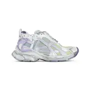 [Balenciaga] Balenciaga-White Leather Runner Sneakers-Donna 36 IT